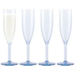 BODUM OKTETT 4 Flutes à Champagne en plastique, ré 11927-680SSA