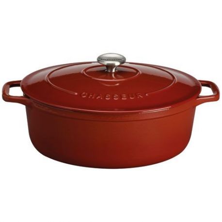 CHASSEUR Cocotte en fonte ovale 33 cm Érable - Sublime