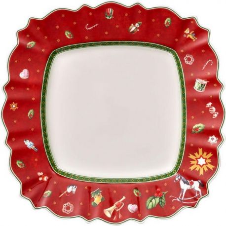 VILLEROY ET BOCH TOY'S DELIGHT*ASS.PLATE CARRE 28C 14-8585-2626