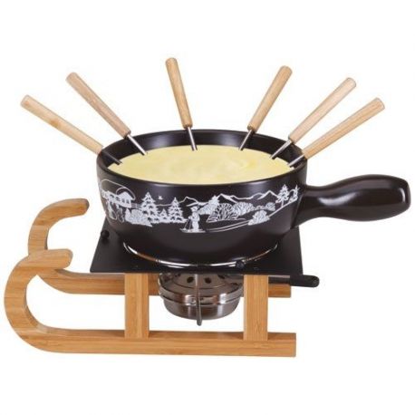 NOUVEL ARB SET A FONDUE FROMAGE WINERSPORT 9P NOIR 402365