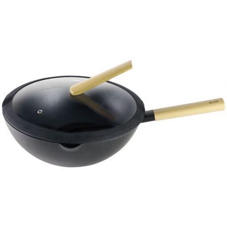 IBILI Wok 30 cm avec couvercle - Luxe