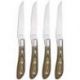 AMEFA ACHILLE COFFRET 4 COUTEAUX STEAK BOIS DE PAK 255015MB02BR4