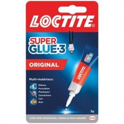 LOCTITE SUPER GLUE3 LIQUIDE 3G BLISTER 2608918