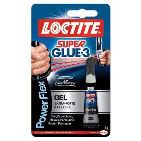 LOCTITE SUPER GLUE3 POWER FLEX 3G BLISTER 2608829