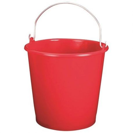 ALUMINIUM ET PLASTIQ SEAU MENAGE 10L GRADUE ROUGE S10