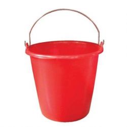 ALUMINIUM ET PLASTIQ SEAU MENAGE 12L GRADUE ROUGE S12