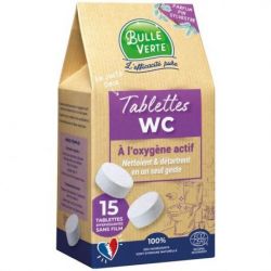 BULLE VERTE NETTOYANT WC TABLETTES A DISSOUDRE X15 03BTE014BV