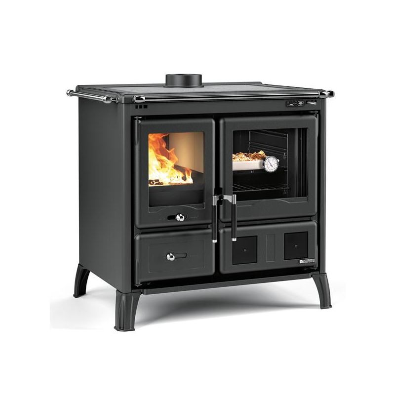 LA NORDICA Cuisinière à bois 9,5 kw GARDENIA5.0ACIERNOIRANTHRACITE