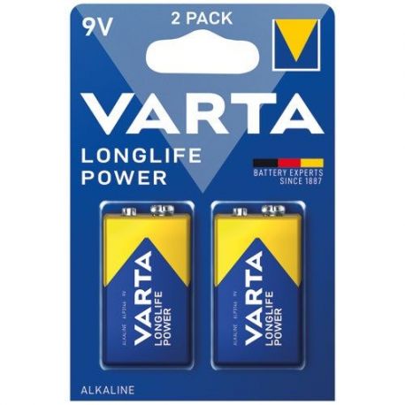 VARTA PILES LONGLIFE POWER 6LR61 BL2 4922121412