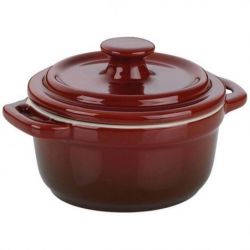 KELA COCOTTE CERAMIQUE ROUGE MALIN ROND 10CM 11865