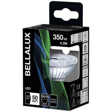 BELLALUX BELLALUX LED GU10 4.3W FROID 350LM 4058075112803