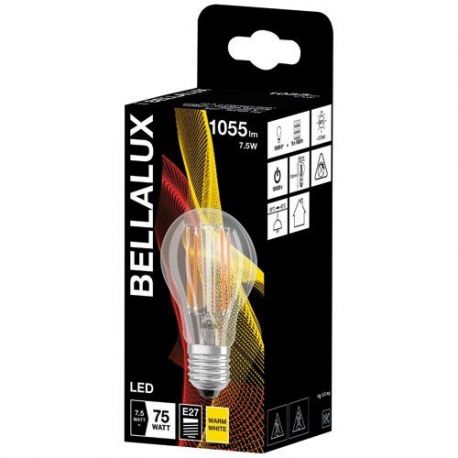 BELLALUX BELLALUX LED CLAIR STD E27 7.5W CHAUD 4058075115231