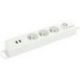 PROFILE  BLOC X3 INT 2XUSB INTER 1.5M BLANC 433030410