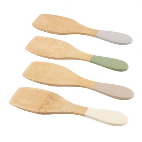 POINT VIRGULE SET DE 4 SPATULES EN BAMBOU 13CM PV-BAM-1210