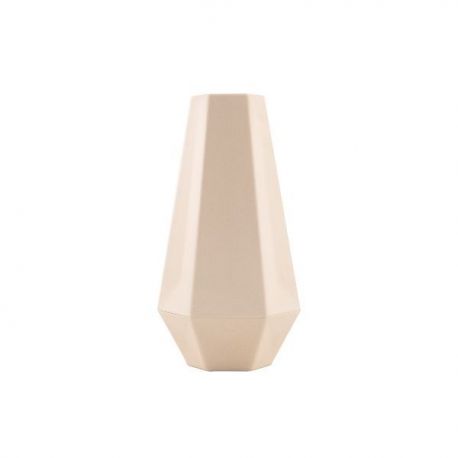 POINT VIRGULE VASE GEOMETRIQUE BLANC CASSE FIBRE B PV-LIV-7220