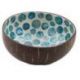 POINT VIRGULE BOL NOIX DE COCO NACRE POIS BLEU PV-LIV-8021