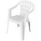 IPAE PROGARDEN FAUTEUIL BAS DOSS.EMPILABLE LYRA BL 006508