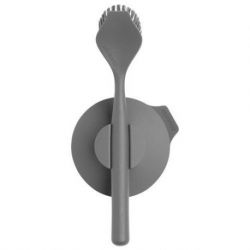 BRABANTIA BROSSE VAISSELLE A VENTOUSE GRIS FONCE 117589