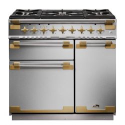 Cuisinière FALCON ELISE 90 Induction Ardoise/Laiton Antique - ELS90EISL/AB-EU