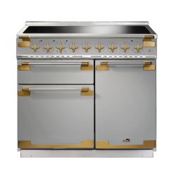 Cuisinière FALCON ELISE LUXE 100 Induction Inox/Laiton Antique ELS100EISS/AB-EU