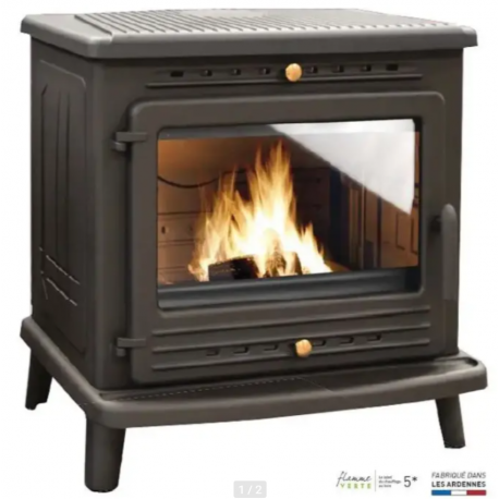 DEVILLE Poêle à bois GALILEE 9 Kw -  C077BB.06-B