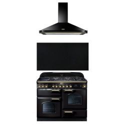 FALCON Piano de cuisson CDL110DFBL/B-EU + FALHDC110BB/-EU + UNBSP110BL