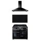 FALCON - Piano de cuisson CDL110DFBL/C-EU + FALHDC110BC/-EU + UNBSP110BL