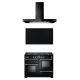 FALCON Piano de cuisson KCH110DFBL/C-EU + UNBHDS110BL + UNBSP110BL