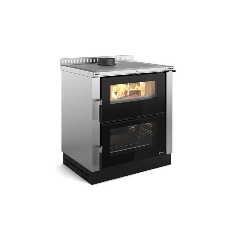 LA NORDICA Cuisinière à bois sans bouilleur 7 Kw - VERONAXXLINOX