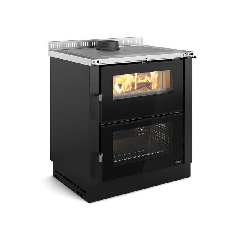 LA NORDICA Cuisinière à bois sans bouilleur 7 Kw - VERONAXXLNOIRANTHRAC