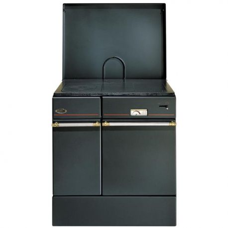 GODIN Cuisinière bois Arpège noire 75cm - 240162NOIR