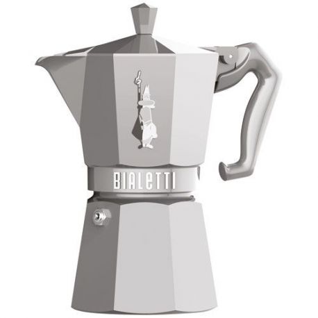 BIALETTI Cafetière italienne 6 tasses Silver - Moka Exclusive