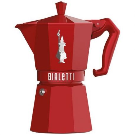 BIALETTI Cafetière italienne 6 tasses Rouge - Moka Exclusive