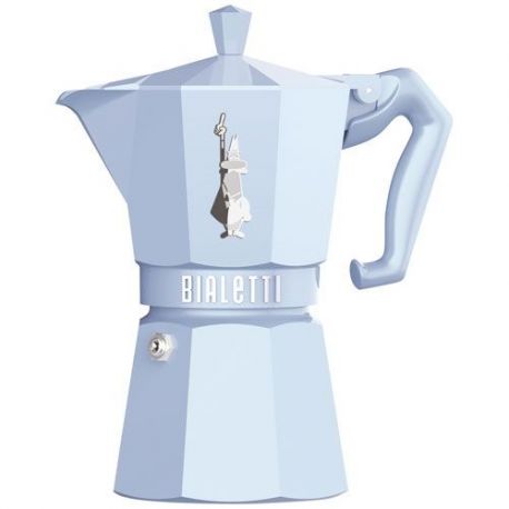 BIALETTI Cafetière italienne 6 tasses Bleu Pastel - Moka Exclusive