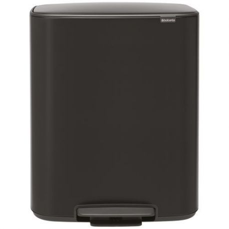 BRABANTIA Poubelle à pédale 60 L Matt Black - Bo