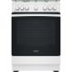 INDESIT Cuisinière mixte 60 cm 3+1 four catalyse - IS67M5PCW/FR/1