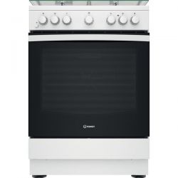 INDESIT Cuisinière mixte 60 cm 3+1 four catalyse - IS67M5PCW/FR/1