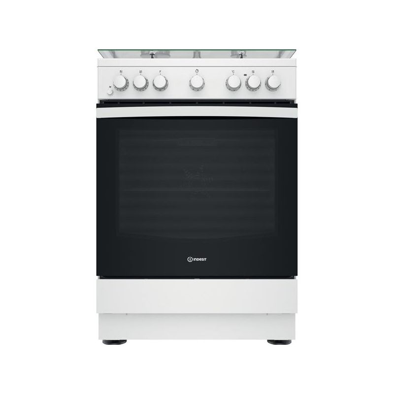 INDESIT Cuisinière mixte 60 cm 3+1 four catalyse - IS67M5PCW/FR/1