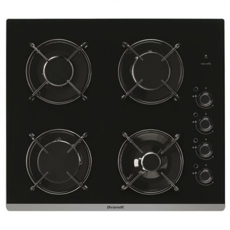 BRANDT Table de cuisson 4 feux gaz - BPG6413B