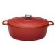 CHASSEUR Cocotte en fonte ovale 29 cm Rubis - Sublime