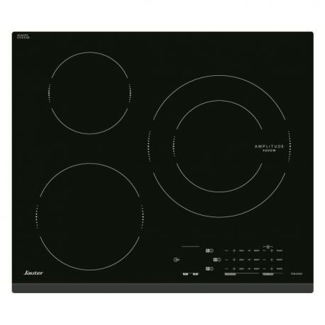 SAUTER table induction 3 foyers dont 1 zone Amplitude Ø 28 cm 4 kW - SPI4360B