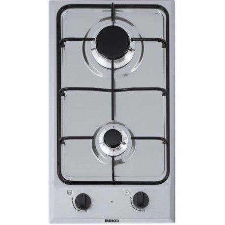 BEKO domino 2 feux gaz coloris inox - HDCG32220FX