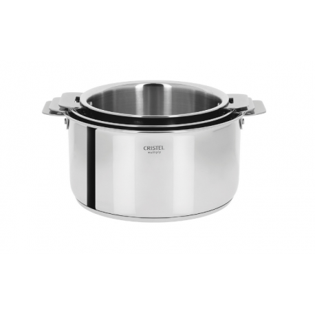 CRISTEL - SERIE DE 3 CASSEROLES CASTELINE