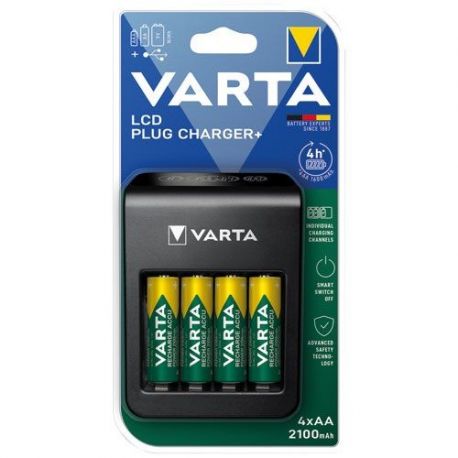 VARTA CHARGEUR AA AAA 9V USB ECRAN LCD 57687101441