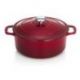 CHASSEUR Cocotte en fonte ronde 20 cm Wine - Sublime