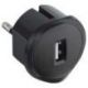 LEGRAND PRISE USB 1.5A ADAPTOR BLACK BLISTER 050681