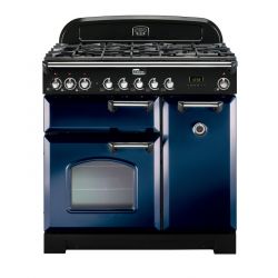 Cuisinière FALCON classic deluxe 90 - Bleu/chrome - CDL90DFRB/C-EU