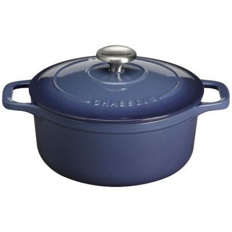 CHASSEUR Cocotte en fonte ronde 20 cm Myrtille - Sublime