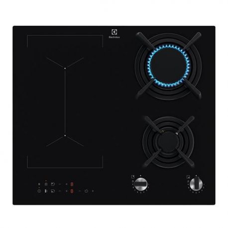 ELECTROLUX Table de cuisson mixte 2 feux gaz 2 feux induction KDI641723K