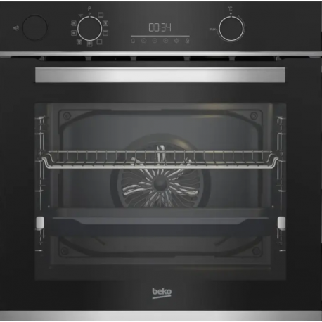 BEKO four encastrable multifonction pyrolyse noir/inox - BBIS13300XPE-1